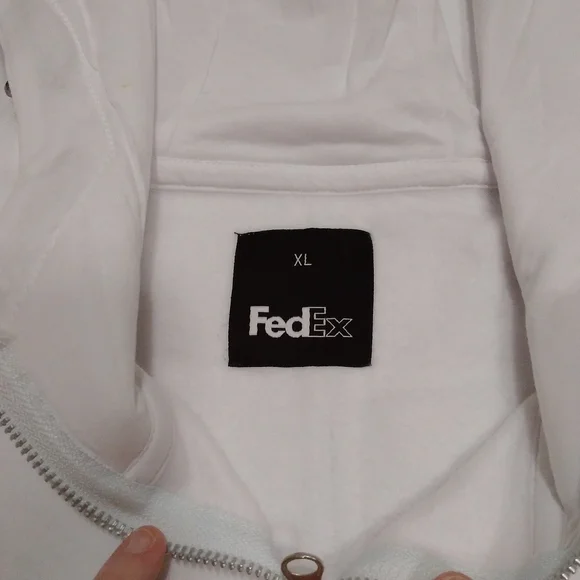 NEW FedEx Quarter Zip Hoodie XL - Picture 3 of 5